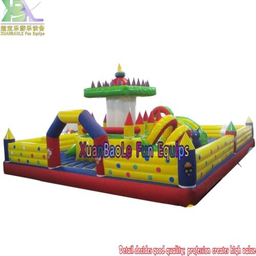 New Giant Inflatable Fun City Playground / Air Bouncer Inflatable Trampoline For Sale