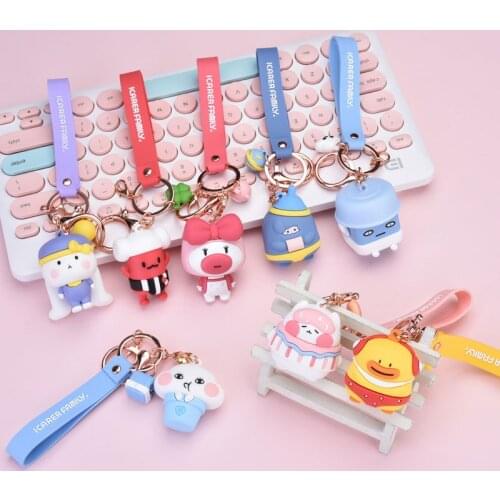 New Aromatherapy Anime Keychain Cute Silicone Unisex Pendant Keychain Creative Personality Couple Jewelry Keychain Birthday Gift