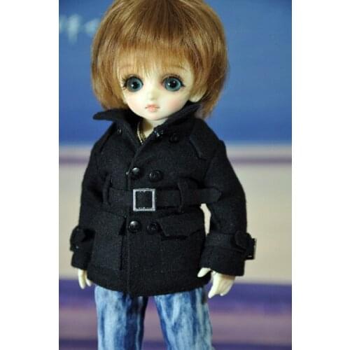 1/6 scale BJD clothes Black woolen jacket coat for BJD/SD YOSD doll accessories C0155