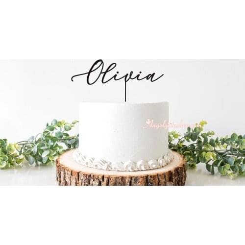 Personalized Name Birthday Cake Topper / Boy Girl Birthday / Baby Cake Topper / First Happy Birthday Party Decor / Custom Gifts