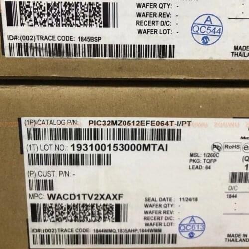 PIC32MZ0512EFE064T-I/PT PIC32MZ0512EFE064T-I PIC32MZ0512EFE064T MZ0512EFE 100% original