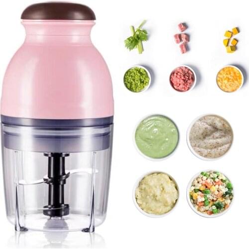 600ml Portable Mini Food Processor Electric Chopper Supplement Machine Kitchen Grinding For Meats Nuts Onions
