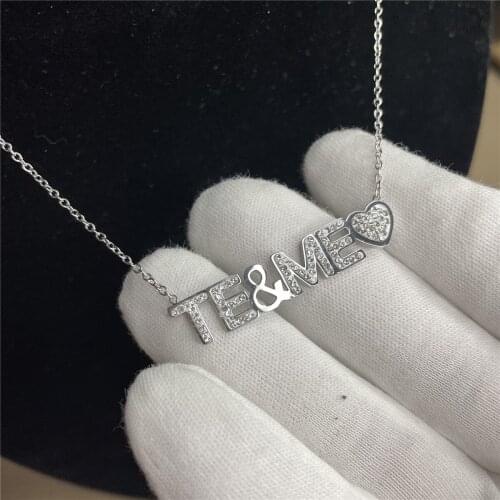 Factory direct selling fashion hot letter necklace long elegant temperament chain