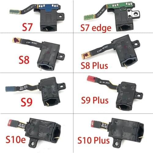 2pcs/lot Earphone Headphone Audio Jack Flex Cable Replacement For Samsung Galaxy S10 S10e S9 S8 Plus S7 S7 edge S4 Mini Note 8 9