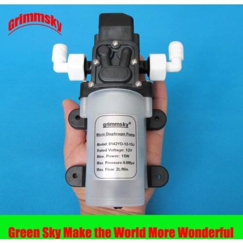 2L/Min 12V 15W very quiet water purifier water filter system pressurized water pressure booster pump automatic