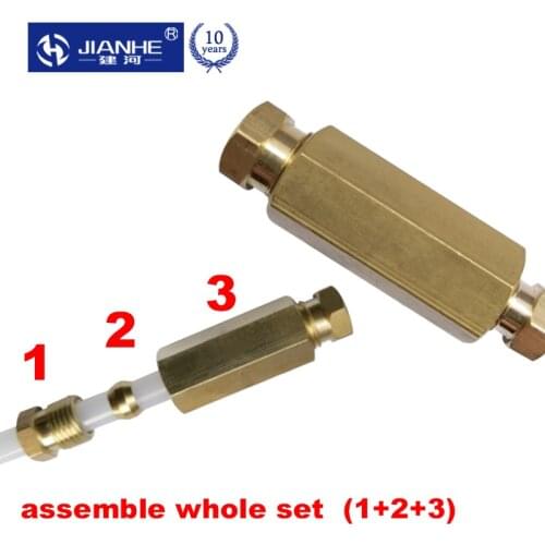 CM type M8*1 M10*1 Brass Copper Hose Pipe Fitting Hex Coupling Coupler Fast Connetor Female Thread/lubricating pump accessories