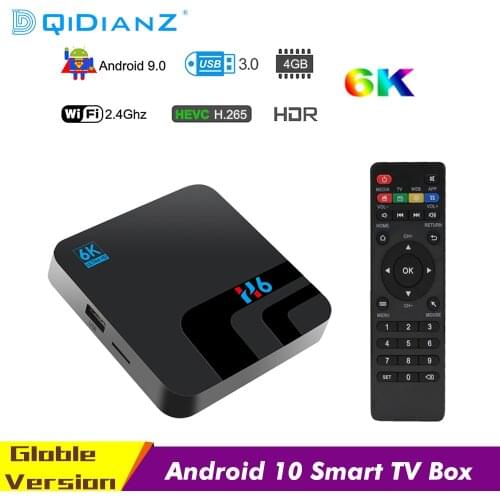TV Box Android 10 H6 6K 3D Video H.265 Media Player 2.4G 5GHz Wifi Bluetooth 2GB 16GB 4GB 32GB 64GB Set top box