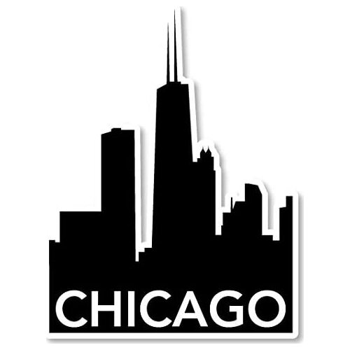 Chicago Skyline - Vinyl Sticker Waterproof Decal