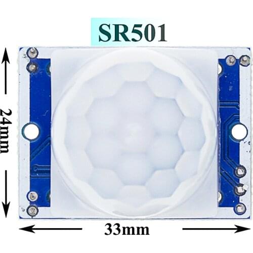 1pcs HC-SR501 SR501 Adjust IR Pyroelectric Infrared PIR Motion Sensor Detector Module