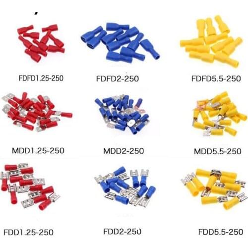Female male Insulated Spade joint Connector Crimp Terminal Connectors Cable Wire Connector 10PCS