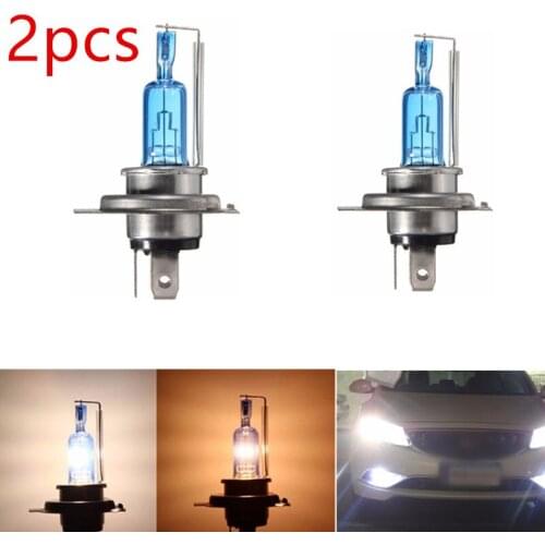 2pcs Super White Moto Halogen Bulb Hi/Lo Beam 6000K P43t Scooter Moto Headlight Xenon Lamp Light Sourse Motor Styling DC12V