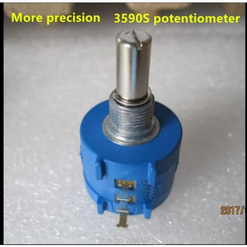 5pc 3590S-2-502L 3590S 5K ohm Precision Multiturn Potentiometer switch 10 Ring Adjustable Resistor