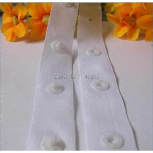 5yard /lot snap buttons tapes kam snaps white color fabric tape 50mm*50mm sewing buttons for craft scrapbooking accessories