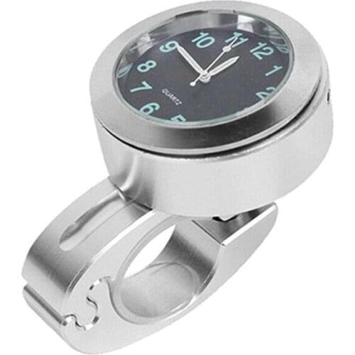 7/8" Universal Motorcycle Handlebar Watch Bike Hand Grip Bar Mount Dial Clock Waterproof For Scooter Bicycle Motor ATV
