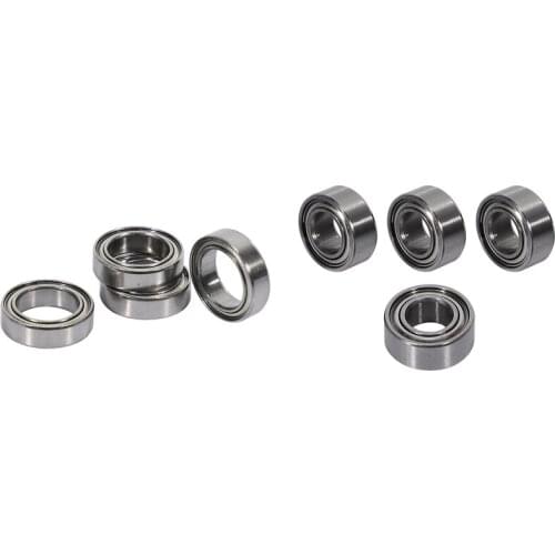 8 Pcs Ball Bearing BE003 for JLB Racing CHEETAH 1/10 Brushless RC Car Accessories, 4 Pcs 8X5X2.5mm & 4 Pcs 5X10X4mm