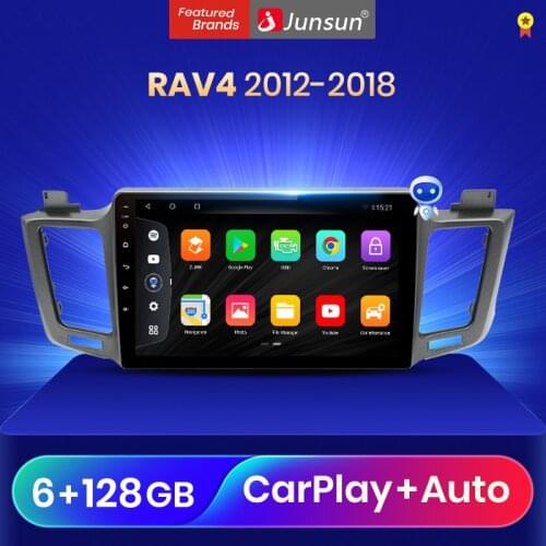 Junsun V3Pro Qualcomm Voice Control Android 10 Car Radio Multimedia Player For Toyota RAV4 2012-2018 CarPlay Auto 2Din