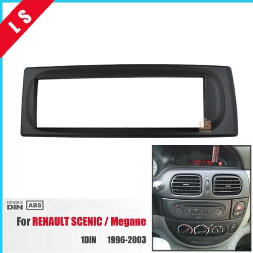 1Din Car Refitting radio Fascia for 1996-2003 RENAULT SCENIC Megane Dash Mount Kit Adaptor auto stereo install DVD Frame 1 DIN