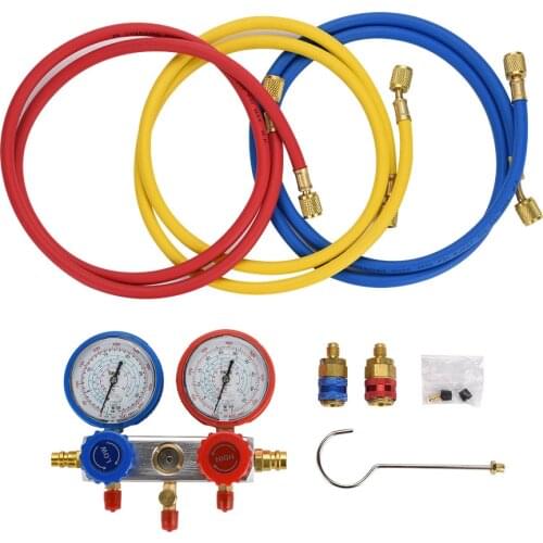 Car Air Conditioning Meter Plus Fluorine Pressure Gauge Set R134a Car Air Conditioning Plus Refrigerant Special Tool