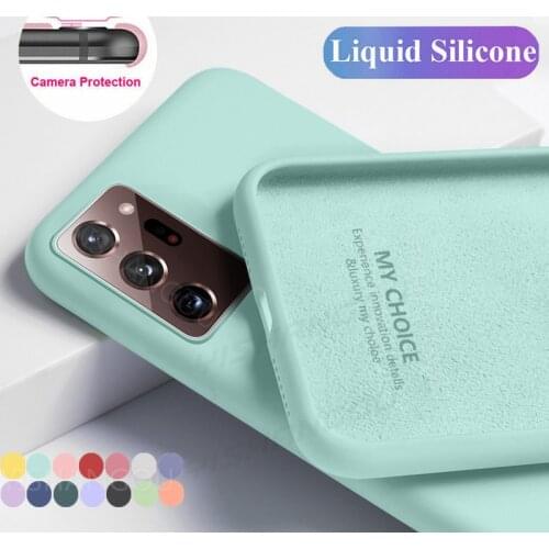 Soft Liquid Silicone Case For Samsung S20 FE 5G S20 A51 A71 A21S A31 Original Candy Color Case For S21 Plus A52 A72 A12 5G A32