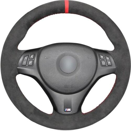 Premium Suede Leather Steering Wheel Cover For BMW M Sport M3 E90 E91 E92 E93 E87 E81 E82 E88 X1 E84 2005-2007-2015 Accessories