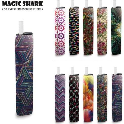 Magic Shark 100% New Flower Sky Painting Sticker for IQOS3 Multi Case Cover Film for IQOS 3 Multi