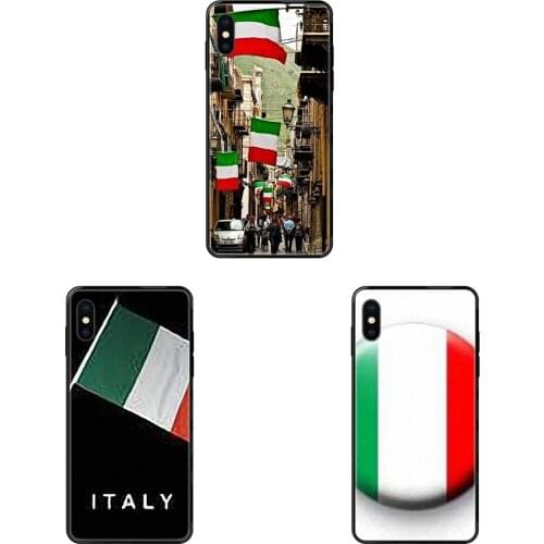 Black Soft TPU Protective Skin World Cup Italia Italian Flag Metallic For Redmi 3S 4X 4A 5 5A 6 6A 7 7A 8 8A 8T 9 9A K20 K30 S2