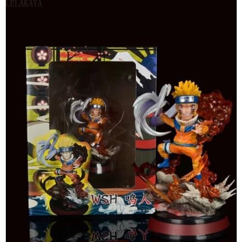 14cm/5.5inch New Anime Figurine Uzumaki Rasengan Scene Statue PVC Action Figure Uzumaki Collector Model Toys With Original Box