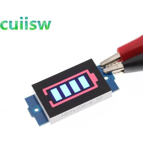 1S 2S 3S 4S 18650 Lithium Battery Capacity Indicator Module 16.8V Blue Display Electric Vehicle Battery Power Tester