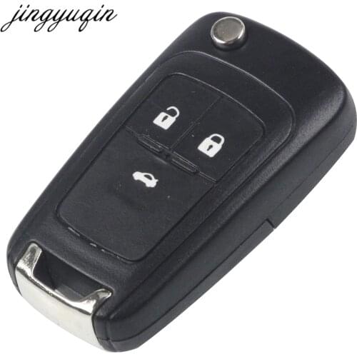 Jingyuqin Flip Folding Remote Key Shell Fob Case for Vauxhall Opel Zafira Astra Insignia Holden 2/3 Buttons