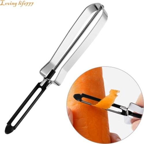 Stainless Steel Potato Peeler Cucumber Carrot Peeling Knife Vegetables Fruit Scraper Planer Multifunctional Peeling Tool #LR1