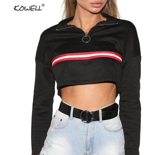 Женские короткие толстовки KOWELL China At AliExpress