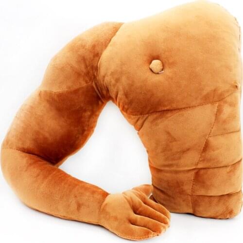 Creative Simulation Arm Muscle Cushion Boyfriend Sleeping Hug Pillow Toys Back Cushion Gifts Soft Imulation Plush Toy