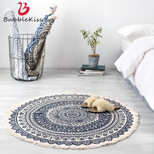 90x90CM Round Area Rug for Living Room Rug for Living Room Living Room Rug Bedroom Rug Cotton Rugs and Carpets for Home
