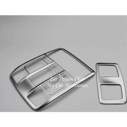 Front Rear Read Light Cover Interior Lamp Frame Panel Trims For 2017-2019 MAZDA CX-3 CX3 ABS Chrome Car Decoration Accessories