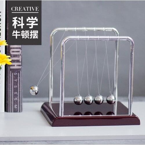 Square Bottom Newton Swing Billiard Touch Ball Stainless Steel Metal Iron Ball Chaotic Office Table Decoration home decor