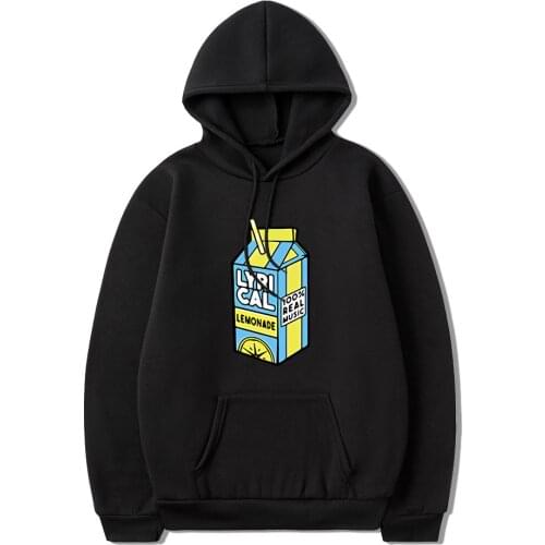 Lyrical Lemonade Hoodie 100% Real Music Funny Hoodie for Men/Women Lyrical Lemonade Pullover Oversized Hooded Sweatershirt Tops