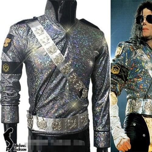 MJ MICHAEL JACKSON DANGEROUS TOUR JAM JACKET & BELTS SET - Pro Series For Gift Perfomance Imitation Halloween