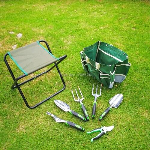 Garden Hand Tools Set Portable GA-3 Professional Design House Planting Tool And Stool