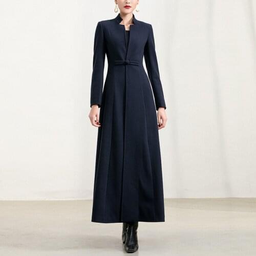 2020 new autumn and winter thickening off season special price mid long high-end woolen woolen overcoat