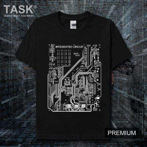 Integrated Circuit Creative Printed T-Shirt Summer Cotton Short Sleeve O-Neck Unisex T Shirt New S-3XL