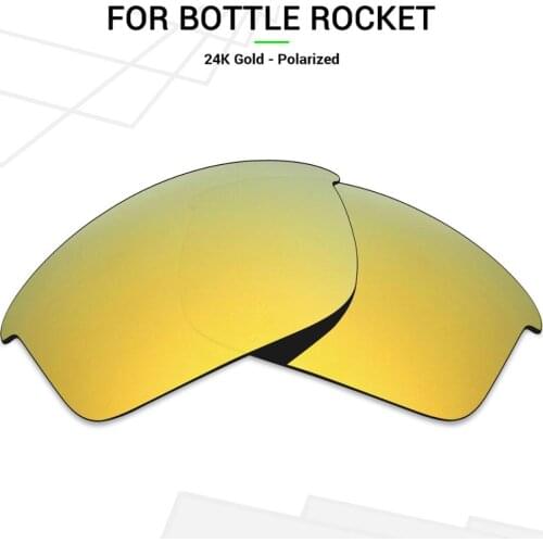 Mryok POLARIZED Replacement Lenses for Oakley Bottle Rocket Sunglasses 24K Gold