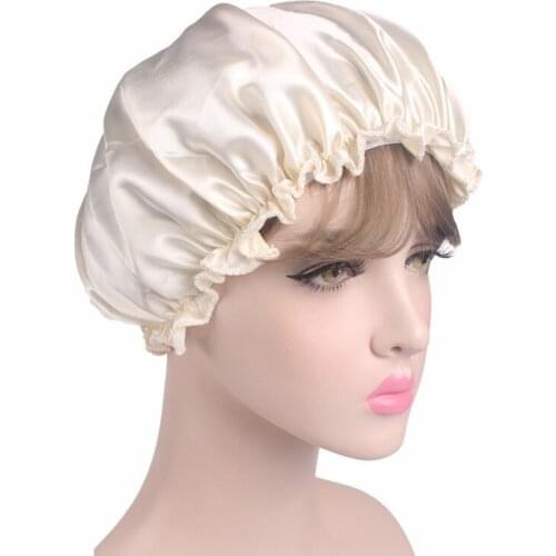 Sleep Hat Satin Lace Hat Hair Band Night Hair Care Bonnet Nightcap For Women Hair Styling Jewelry Accessories Hair Styling Cap