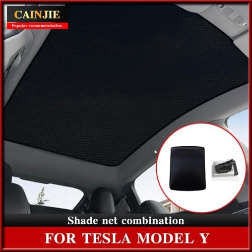 2021 New Sunshade Car Sun Visor Rear Front Sun Shade For Tesla Model Y Accessories Car Shade Net Roof Skylight Shades Protector
