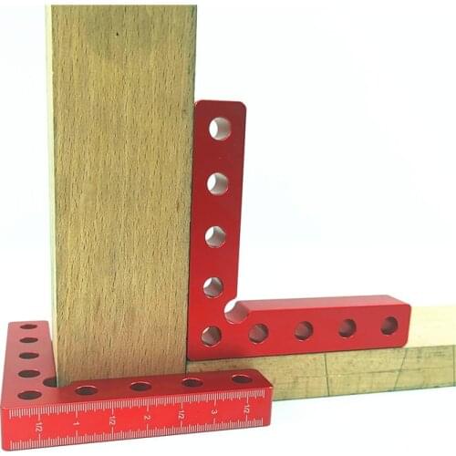 100mm Carpentry Right Angle Ruler 90-degrees Positioning Block Carpentry Right Angle Fixture Tool Imperial Aluminum Height Ruler