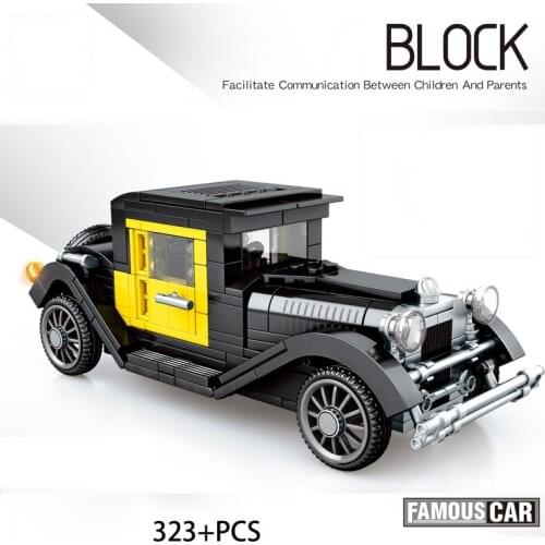 Technical scale Classic car 1929 Ford Model A building block vehicle bricks educational toys collection FOR boys GIFTS