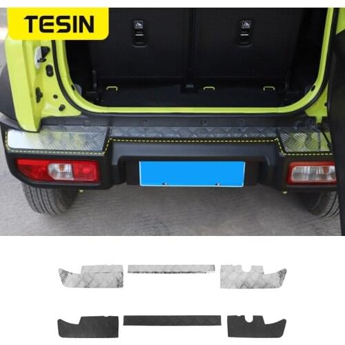 TESIN Styling Moudings for Suzuki Jimny JB74 Car Rear Bumper Panel Guard Decoration Cover for Suzuki Jimny 2019+ Accessories