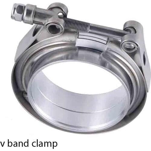 V band Clamp 1.5/1.75/2/2.25/3/4 inch Stainless Steel V-band Clamp Male Female Exhaust Flange Stainless Steel Vband Clamps
