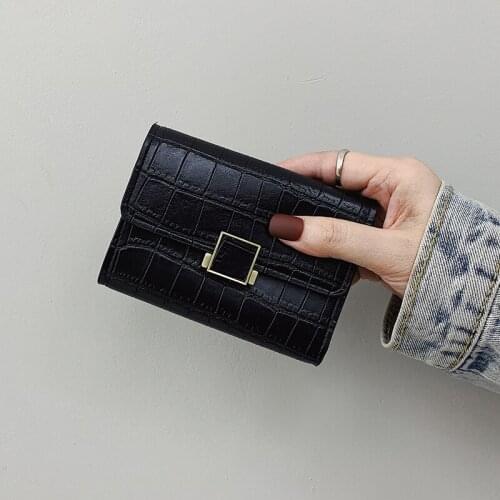 Women Wallets Small Fashion Brand Pu Leather Purse Ladies Card Bag for Women 2021 Female Purse Money Clip Wallet Stone Purse