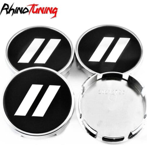 4pcs 63mm 57mm Car Wheel Center Hub Caps Cover For OZ Racing MSW Equinox Impala AVENGER Cherokee Marines Captain Two Silver Bars