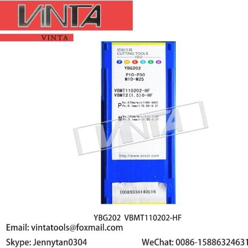 Free shipping high quality 10pcs/lots YBC251 YBG202 VBMT110202-HF cnc carbide turning insets